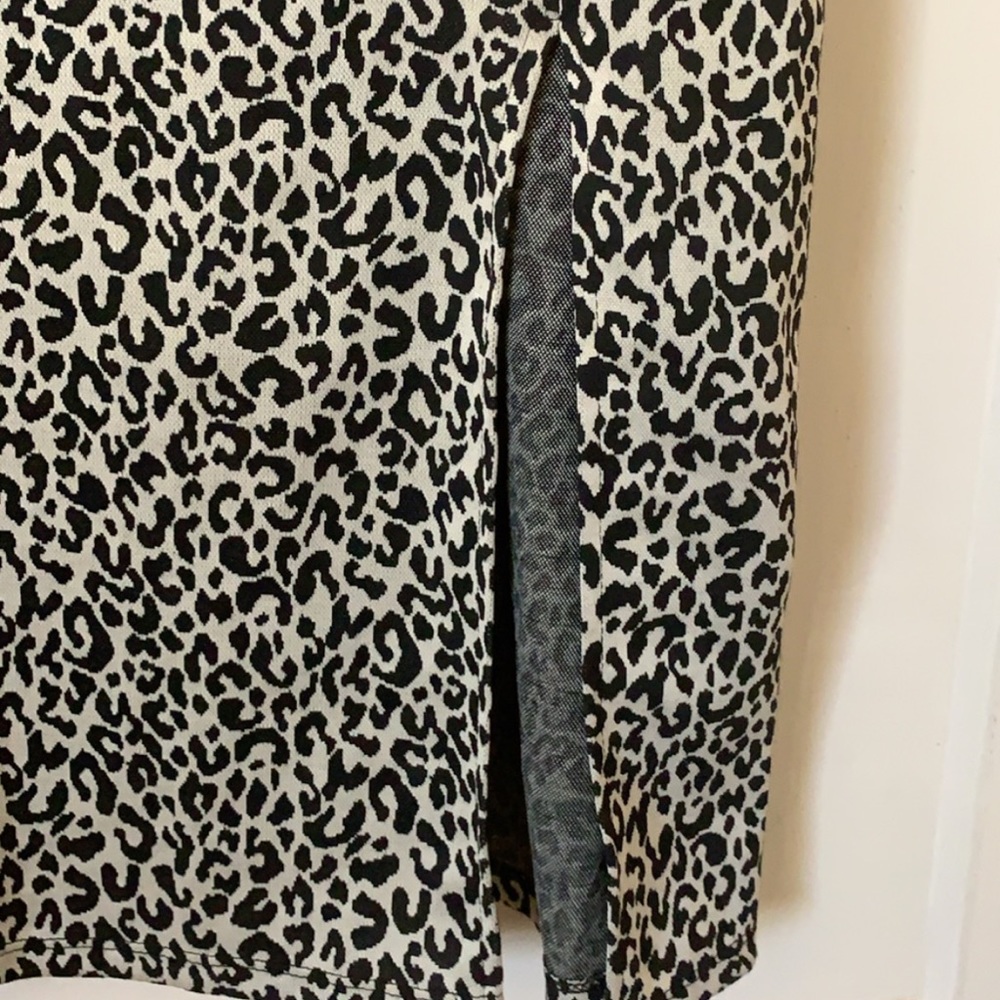 Leopard Print Dress With Split - image 6